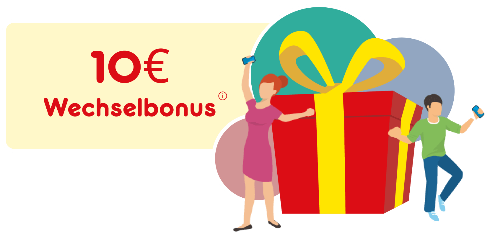  Teaser zum Wechselbonus bei Rufnummermitnahme | NettoKOM
