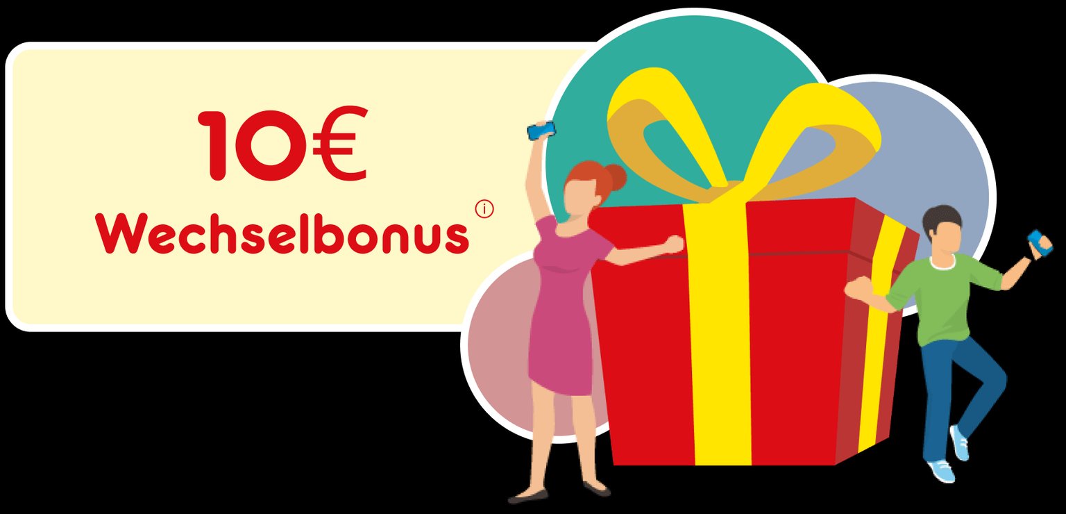 Teaser zum Wechselbonus bei Rufnummermitnahme - NettoKOM