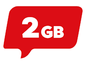 Teaser Tarife 2 GB 5G Netzabdeckung Sprechblase | NettoKOM Tarife