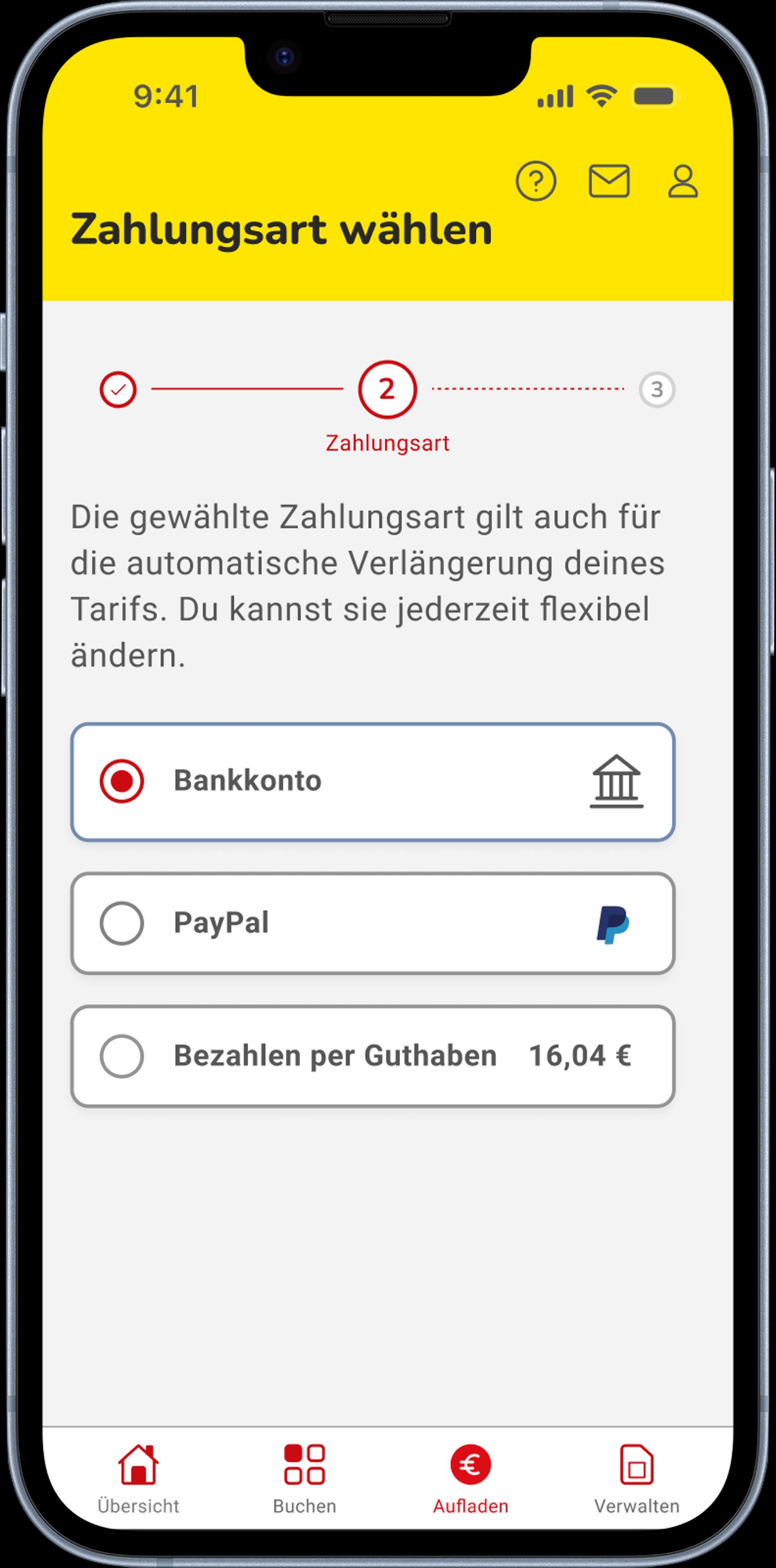 Screenshot Aandroid Aufladen 3 | NettoKOM Aufladen