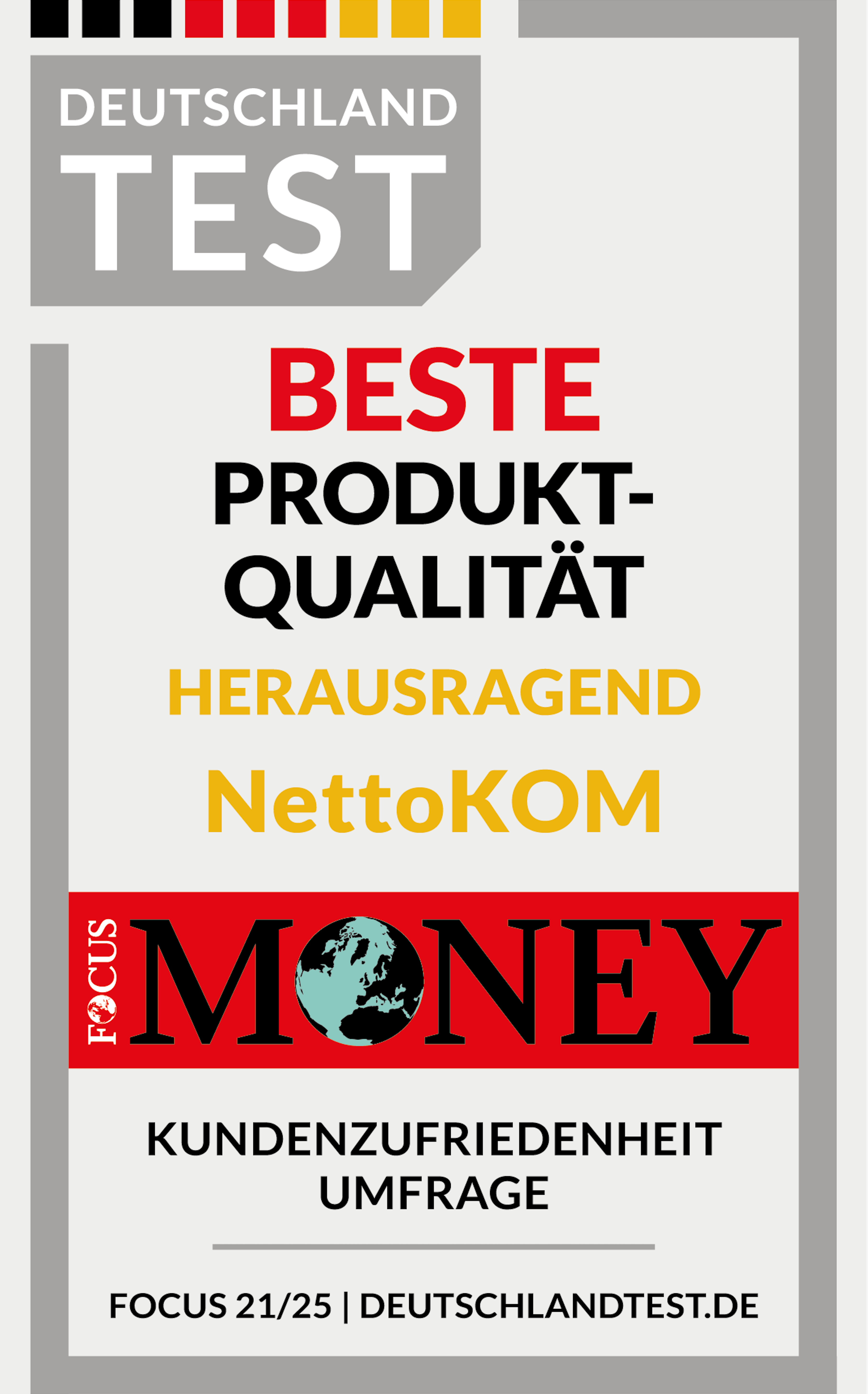 Siegel Focus Money Produktqualität 2025