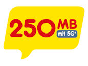 Sprechblase mit 250 MB | NettoKOM