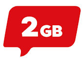 Teaser Tarife 2 GB 5G Netzabdeckung Sprechblase | NettoKOM Tarife